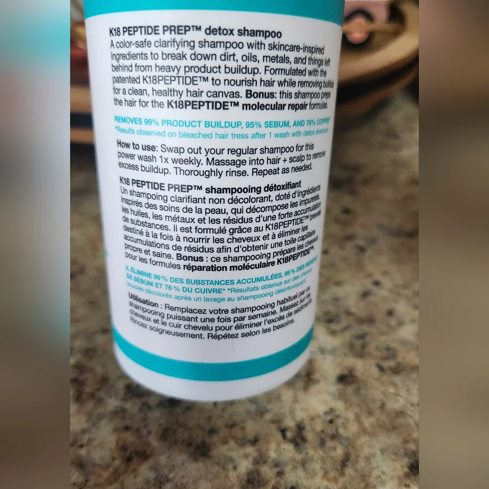 NEW K18 Peptide Prep Detox Shampoo 8.5 fl. oz. - Picture 3 of 3